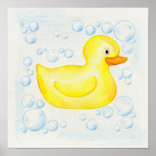 Poster Rubber Ducky carré