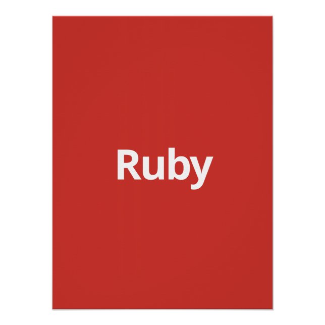 Poster Ruby (Devant)