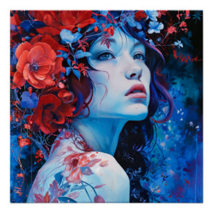 Poster Ruby et Periwinkle Imaginaire femme