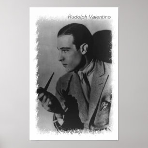 Poster Rudolph Valentino photo vintage