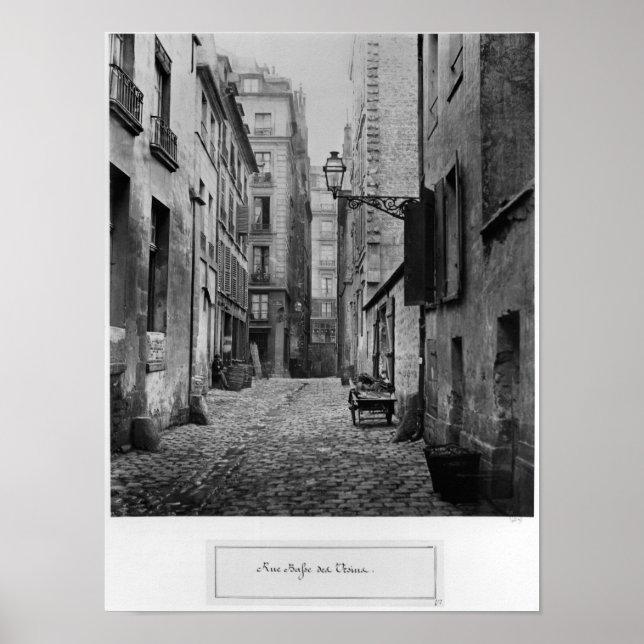 Poster Rue Basse des Ursins, Paris, 1858-78 (Devant)