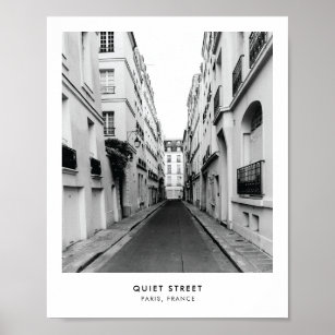 Poster Rue calme à Paris   Photographie d'affiche