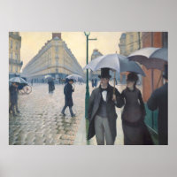 Rue de Paris, temps de pluie by Gustave Caillebott