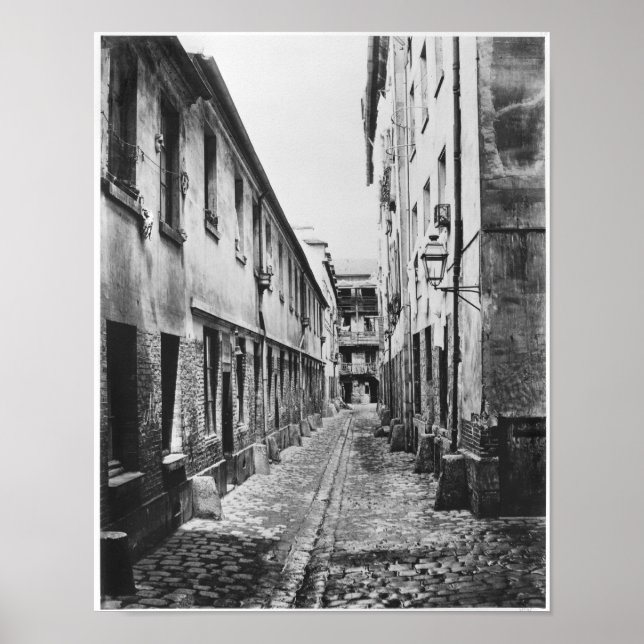 Poster Rue du Fer-a-Moulin, Paris, 1858-78 (Devant)