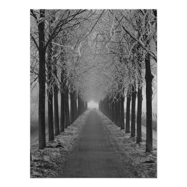 Poster Rue hiver (Devant)