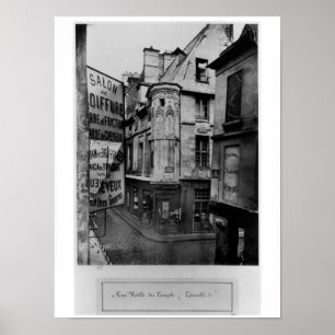 Poster Rue Vieille-du-Temple, Paris, 1858-78