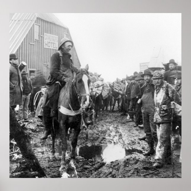 Poster Ruée vers l'or en Alaska, années 1890 (Devant)