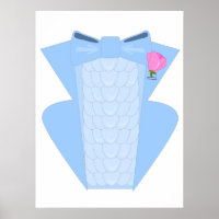 Poster Ruffed Blue Tuxedo