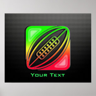 Poster Rugby élégant