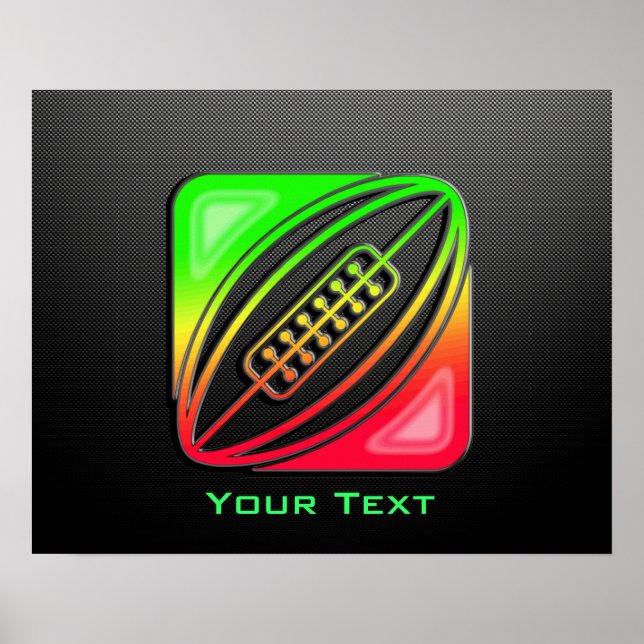 Poster Rugby élégant (Devant)