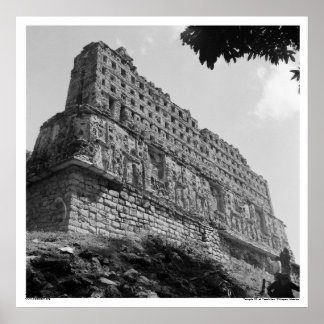 Poster Ruines antiques : Temple 33 de Yaxchilan