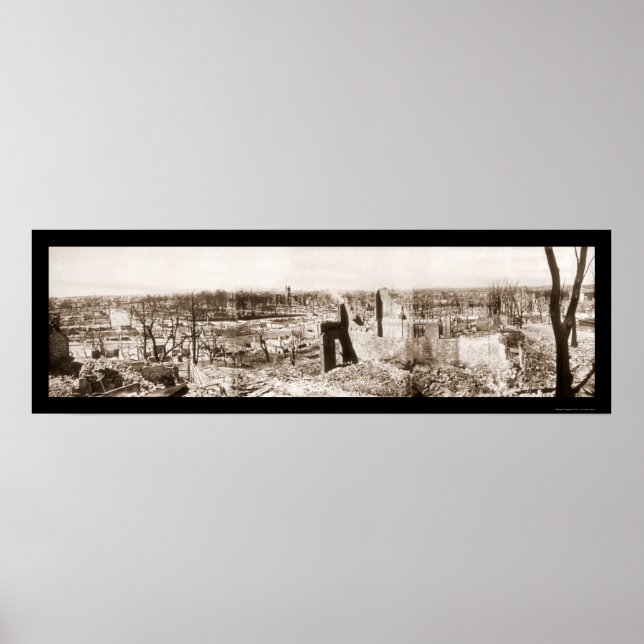 Poster Ruines dans la Masse de Chelsea Photo 1908 (Devant)