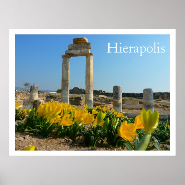 Poster Ruines d'Hierapolis, Turquie (Devant)