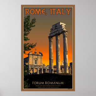 Poster Ruins on the Roman Forum