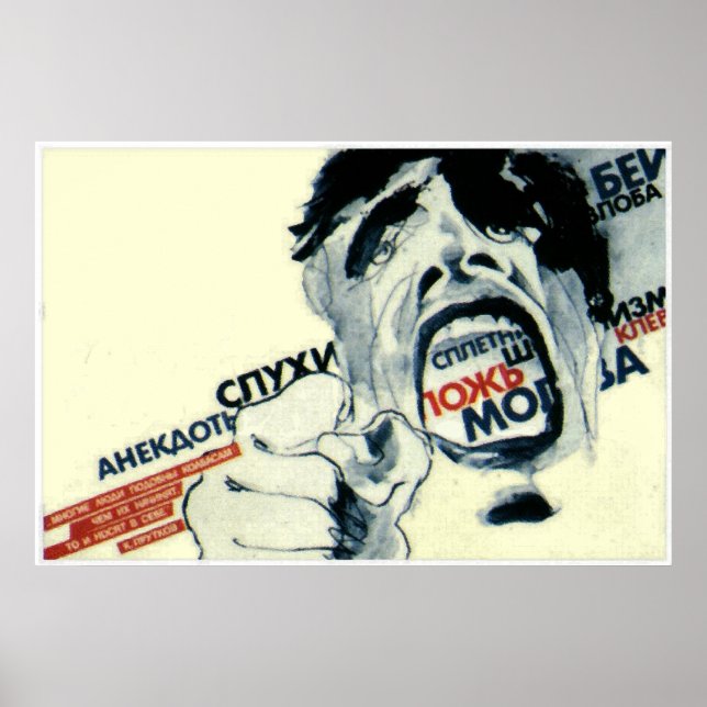 Poster Rumeurs, Mensonges, Histoires, Parler (Devant)