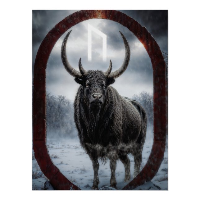 Poster Rune Uruz (Devant)