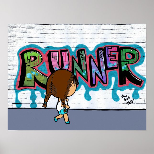 Poster "Runner on the Streets" (Devant)