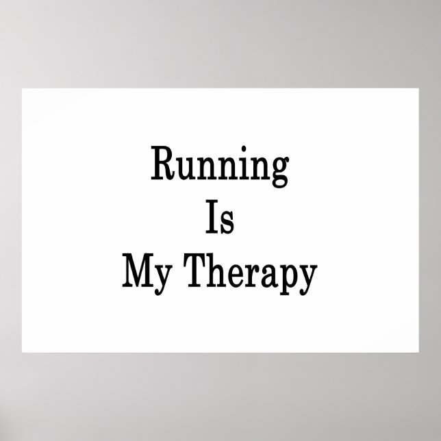 Poster Running Is My Therapy (Devant)