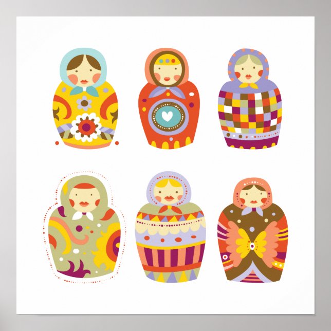 Poster russe des poupées (Devant)
