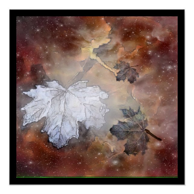 Poster Russe Wilderness Feuilles d'érable (Devant)