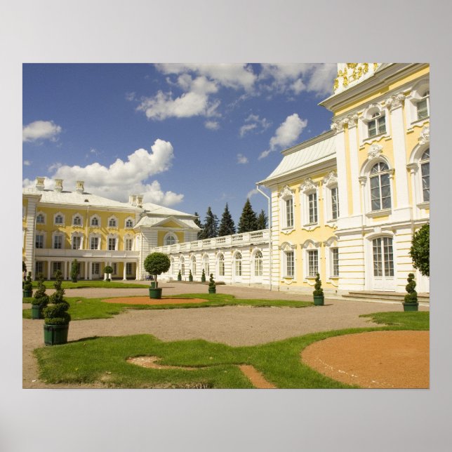 Poster Russie. Petrodvorets. Palais Peterhof. Pierre le 3 (Devant)