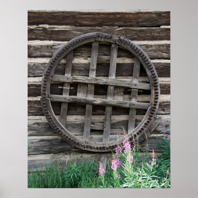 Poster Rustic Wheel 16x20 (Devant)