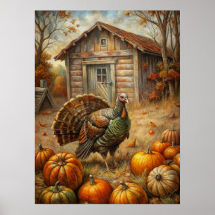 Poster Rustique Automne
