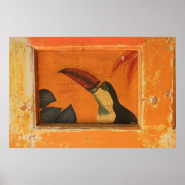 Poster rustique Toucan1 (Devant)