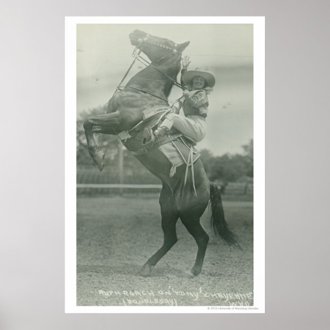 Poster Ruth Roach sur Tony, Cheyenne, Wyoming. (Devant)