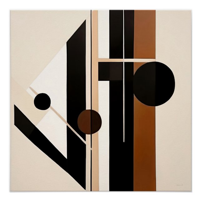 Poster Rythme Abstrait (Devant)