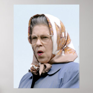 Poster S.M. la Reine Elizabeth II Windsor 1990