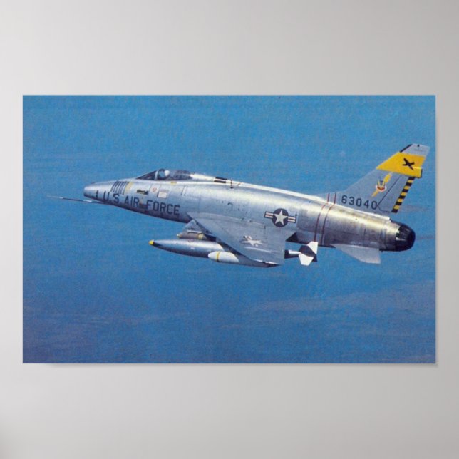 Poster Sabre F-100 superbe (Devant)