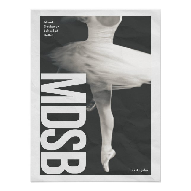 Poster Sac cabas d'affiche de danseur (Devant)