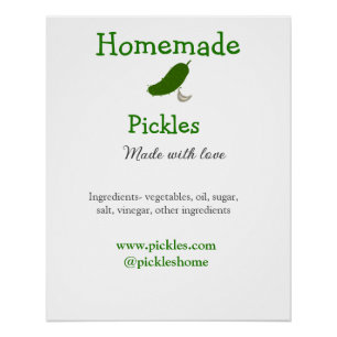 Poster Sachets maison faits avec amour ajouter texte site