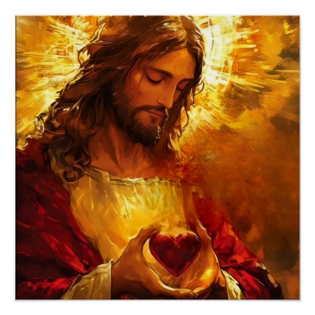 Poster Sacré-Cœur de Jésus  (Devant)