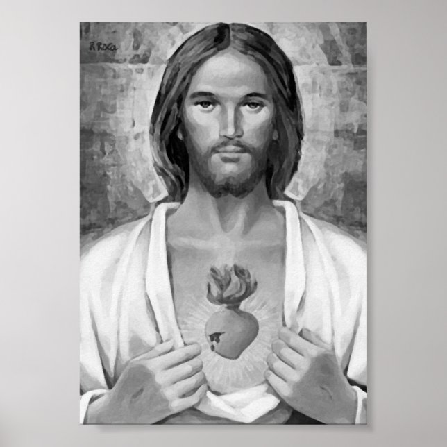 Poster Sacré-Coeur de Jésus. (Devant)