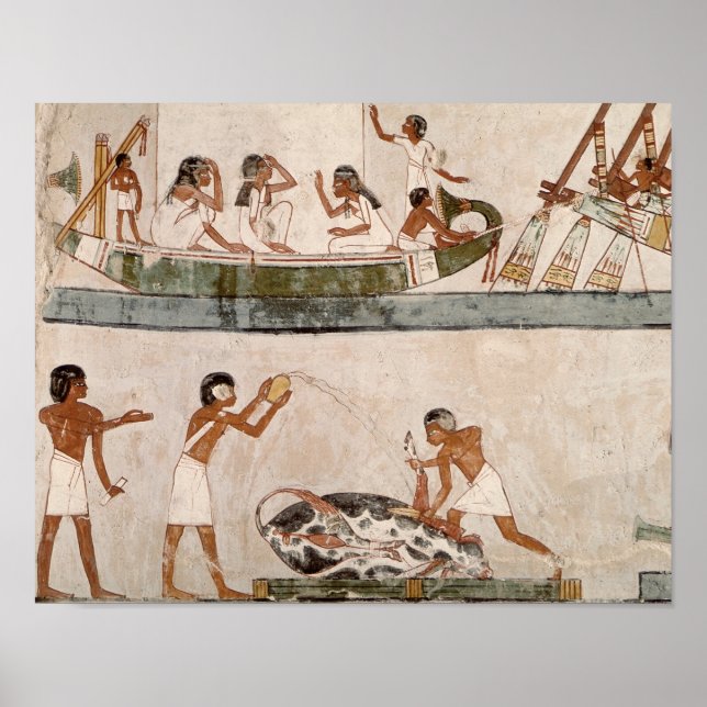 Poster Sacrifice and purification of a bull (Devant)