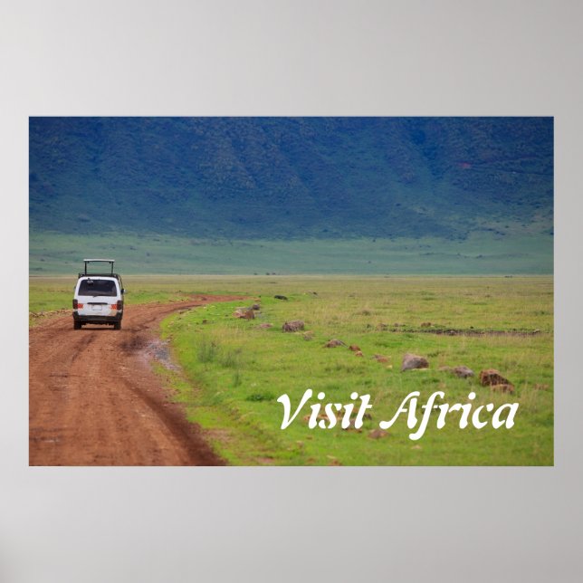 Poster safari en Afrique (Devant)