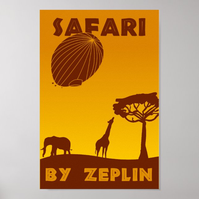 Poster Safari : Par Zeplin ! (Devant)