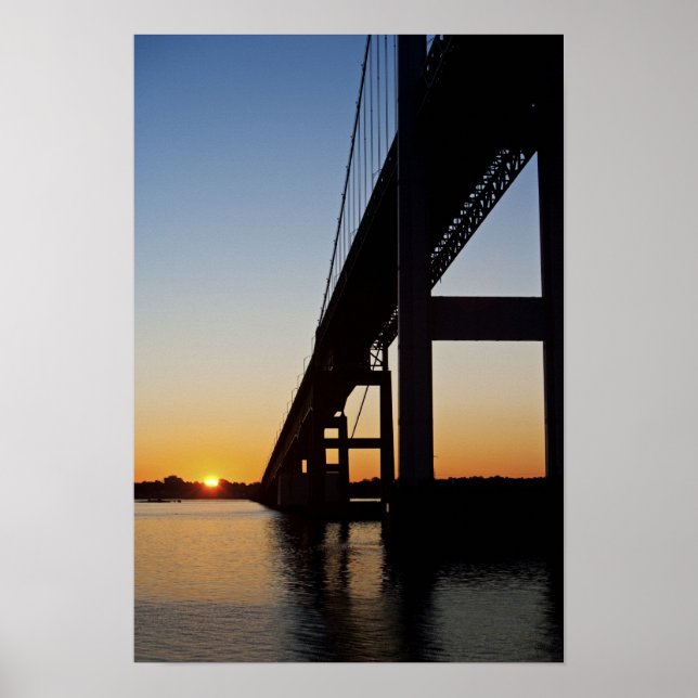 Poster Sailing and leaving Newport Rhode Island (Devant)