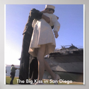 Poster Sailor Kissing Nurse à San Diego