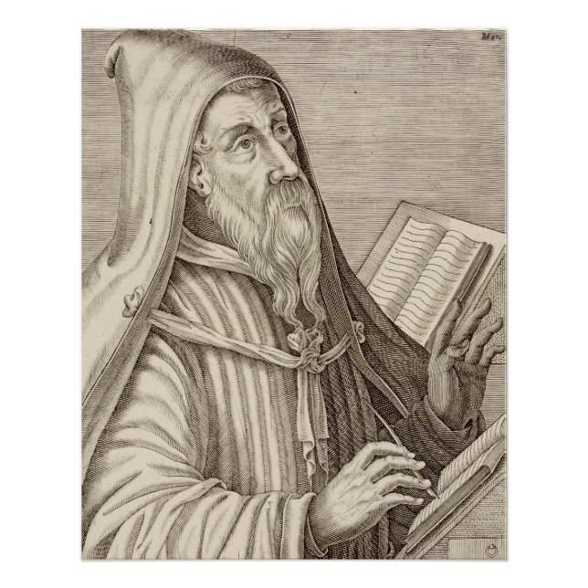 Poster Saint Augustin de Hippo Docteur de l'Église (Devant)
