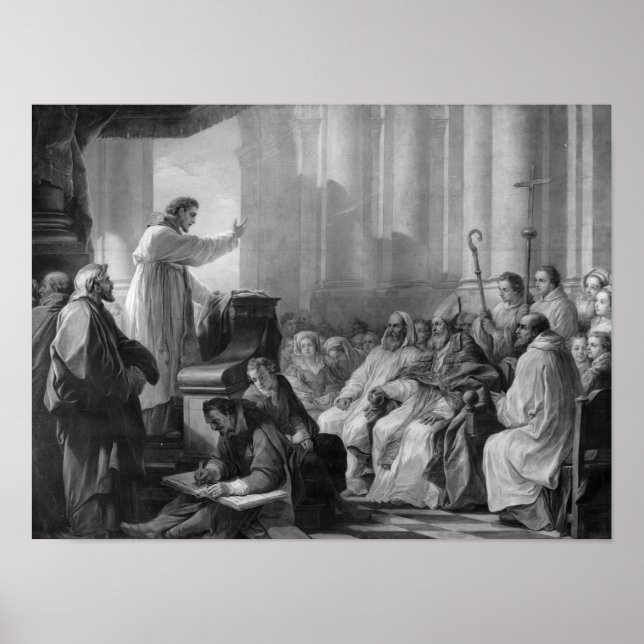 Poster Saint Augustin prêche (Devant)
