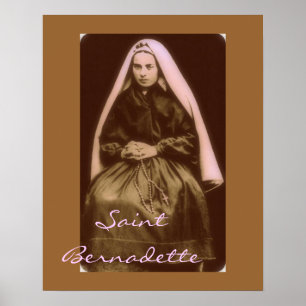 Poster saint Bernadette