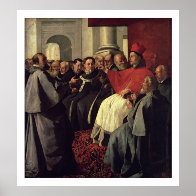 Poster Saint Bonaventure (1221-74) au Concile de Lyon (Devant)