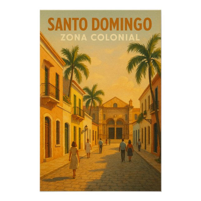 POSTER SAINT-DOMINGUE – ZONE COLONIALE (Devant)