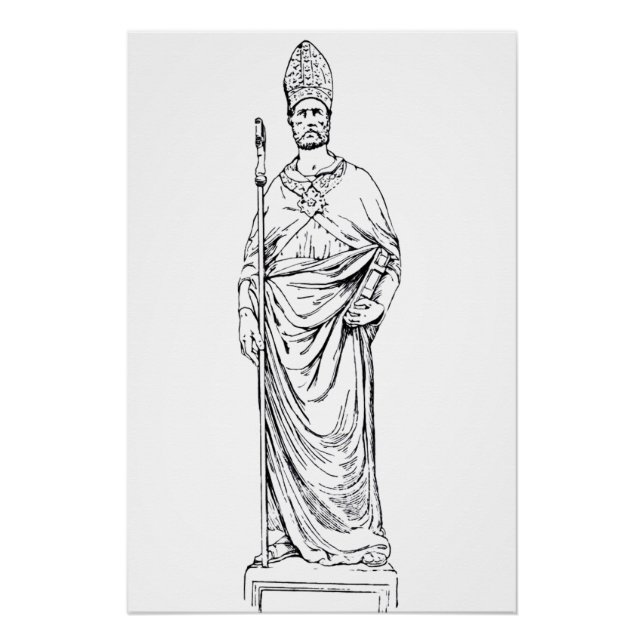 Poster Saint Eloi Confesseur et Évêque (Devant)