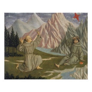 Poster Saint Francis recevant les stigmates, C. 1445-50