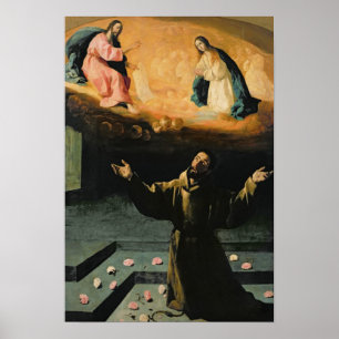 Poster Saint François d'Assise, le miracle des Rose