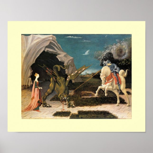 POSTER SAINT GEORGE, DRAGON ET PRINCESS (Devant)